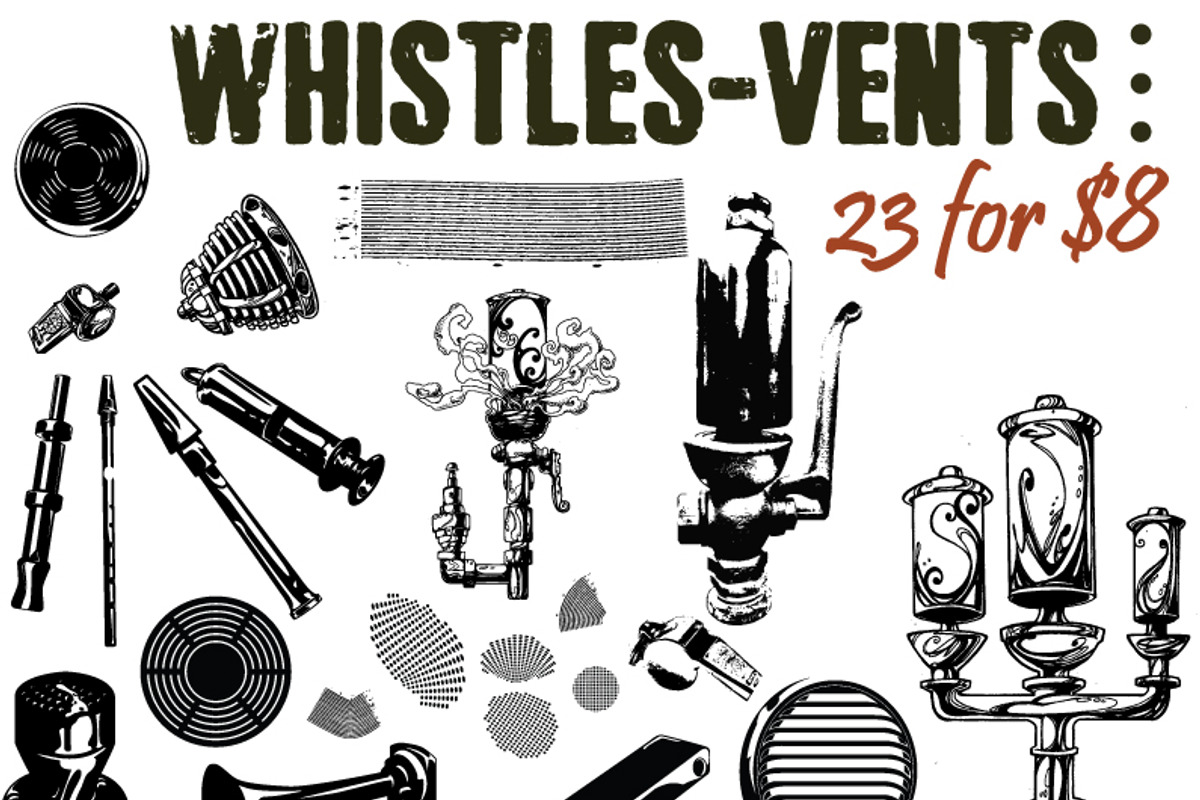 Whistles and Vents, an Object Graphic by SteveKnerem (Photo 1 of 2)