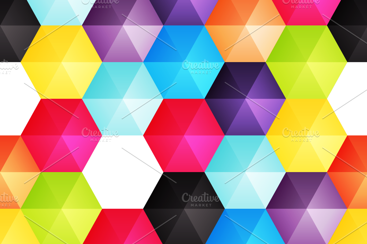 11 Bright Vector Backgrounds, a Pattern Graphic by chewkotski (Photo 5 of 11)