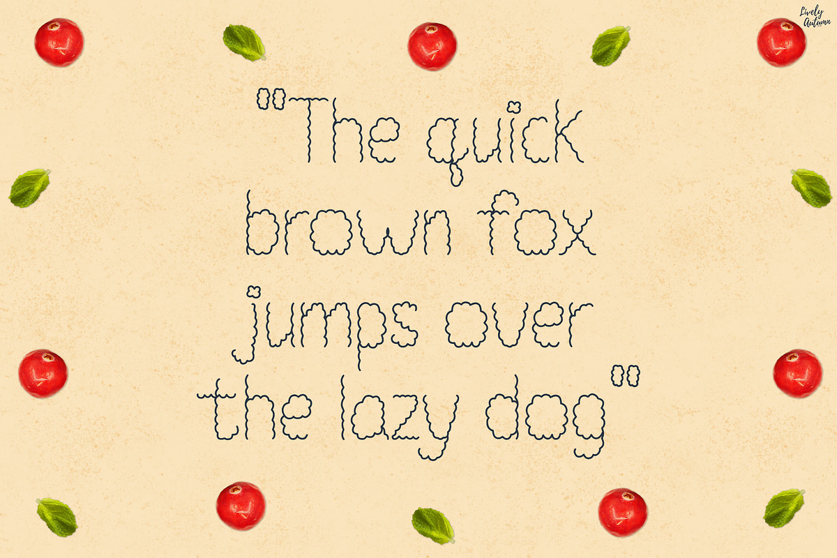 Cranberry | playful handwritten font, a Handwritten Font by LivelyAutumn11.11 (Photo 3 of 5)
