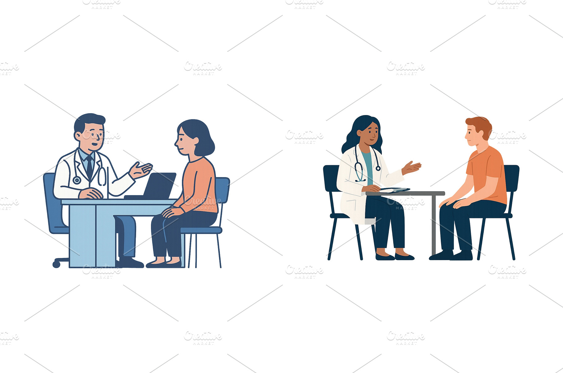 Healthcare consultations occur in a, a Health & Medical Photo by ZinetroN