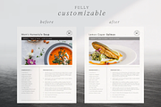 Minimal Recipe Template Canva, a Stationery Template by frommakertomaker (Thumbnail 4 of 7)