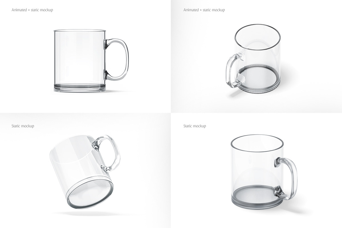 Glass Mug Animated Mockup, a Cups & Container Mockup by rebrandy (Photo 3 of 10)