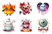 Watercolor Spooky Cute PNG, an Illustration by SinaCreation (Thumbnail 3 of 7)