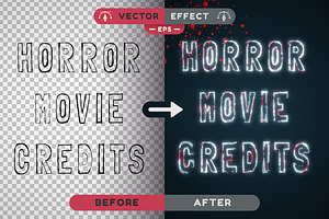 Horror Movie - Editable Text Effect