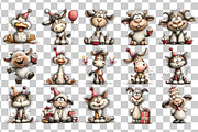 Quirky Birthday Animals PNG Clipart, an Animal Illustration by Nicolle's Colorful Art (Thumbnail 3 of 5)