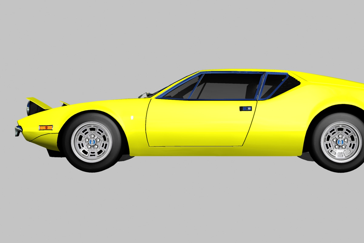 1971 De Tomaso Pantera, a Cars & Vehicle 3D Model by valtriiu (Photo 3 of 12)