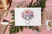 Whimsical Floral Child PNG Clipart., an Object Illustration by KennedyStudio (Thumbnail 5 of 5)