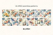 Vintage French Seamless Patterns, a Pattern Graphic by Anna Design Studio (Thumbnail 3 of 6)