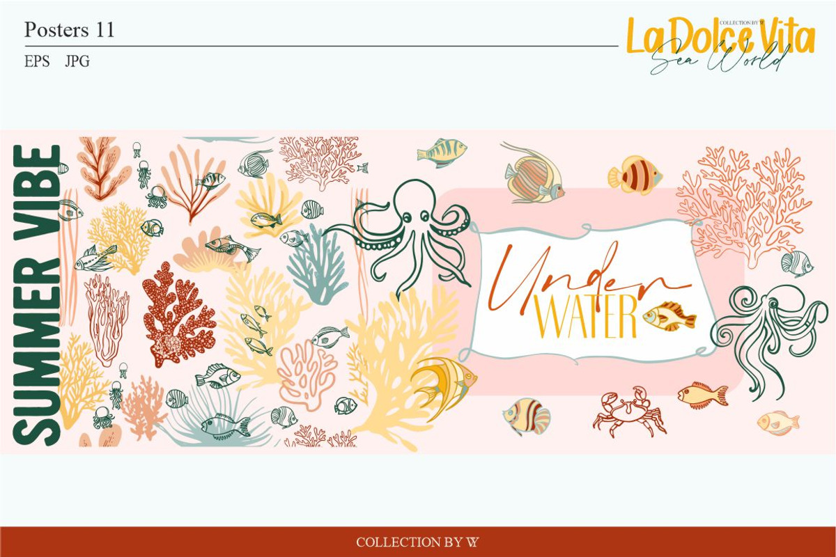 La Dolce Vita-Sea world, an Animal Illustration by Collection by VY (Photo 2 of 15)