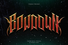 Bowdown | Metal Font