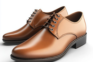 Brown Leather Oxford Shoes Stylish F, a Beauty & Fashion Photo by Pixeness Studio