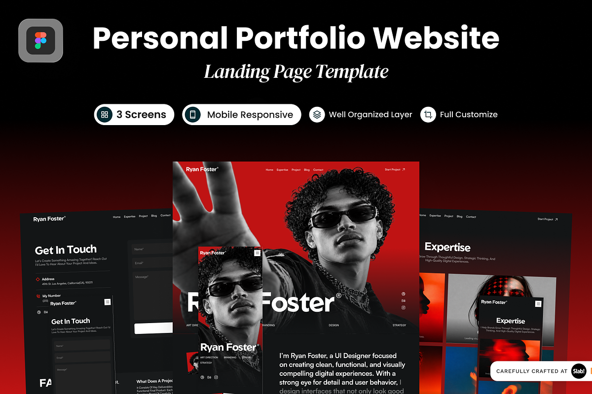 Ryan Foster - Personal Portfolio, a Landing Page Template by SLAB! Design (Photo 1 of 5)