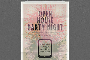 Abstract Party Flyer Design
