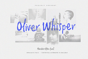 Oliver Whisper Messy Handwritten, a Handwritten Font by Letterhend Studio