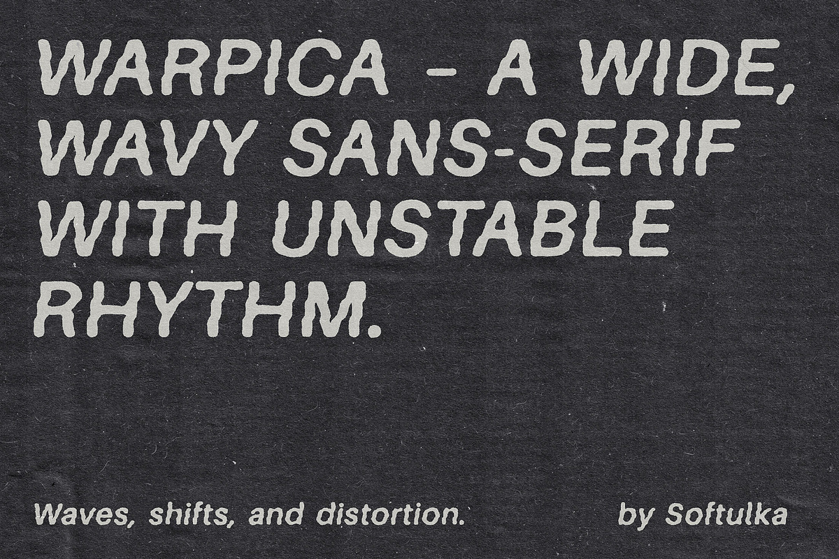 Warpica Typeface, a Sans Serif Font by softulka (Photo 2 of 7)