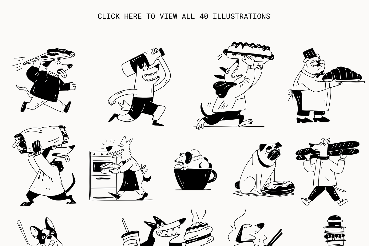 Love Food: Fun Bites & Drink Dogs, a Food Illustration by Veyla (Photo 2 of 16)