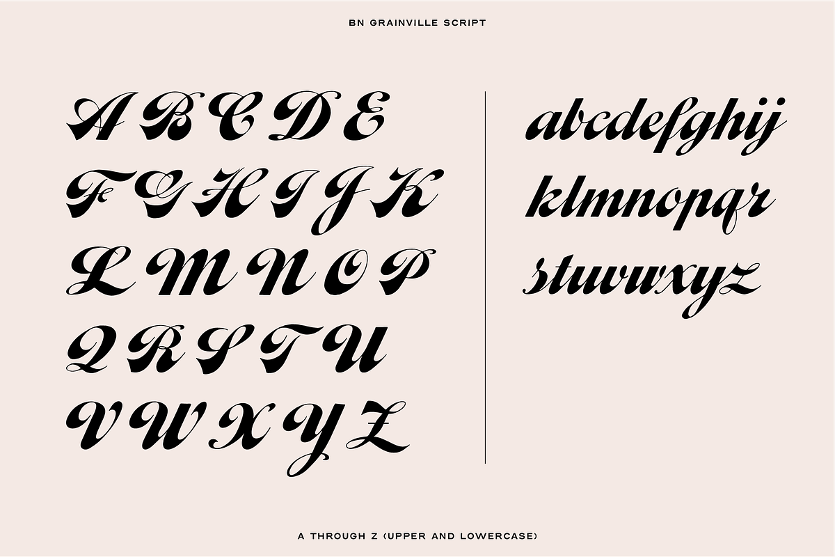 Grainville Script Font preview 5