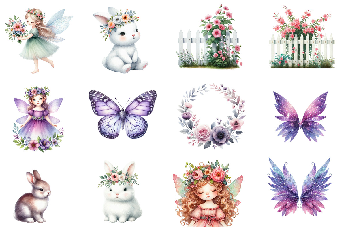 Watercolor  Fairy Clipart, an Icon by Designworld (Photo 3 of 5)