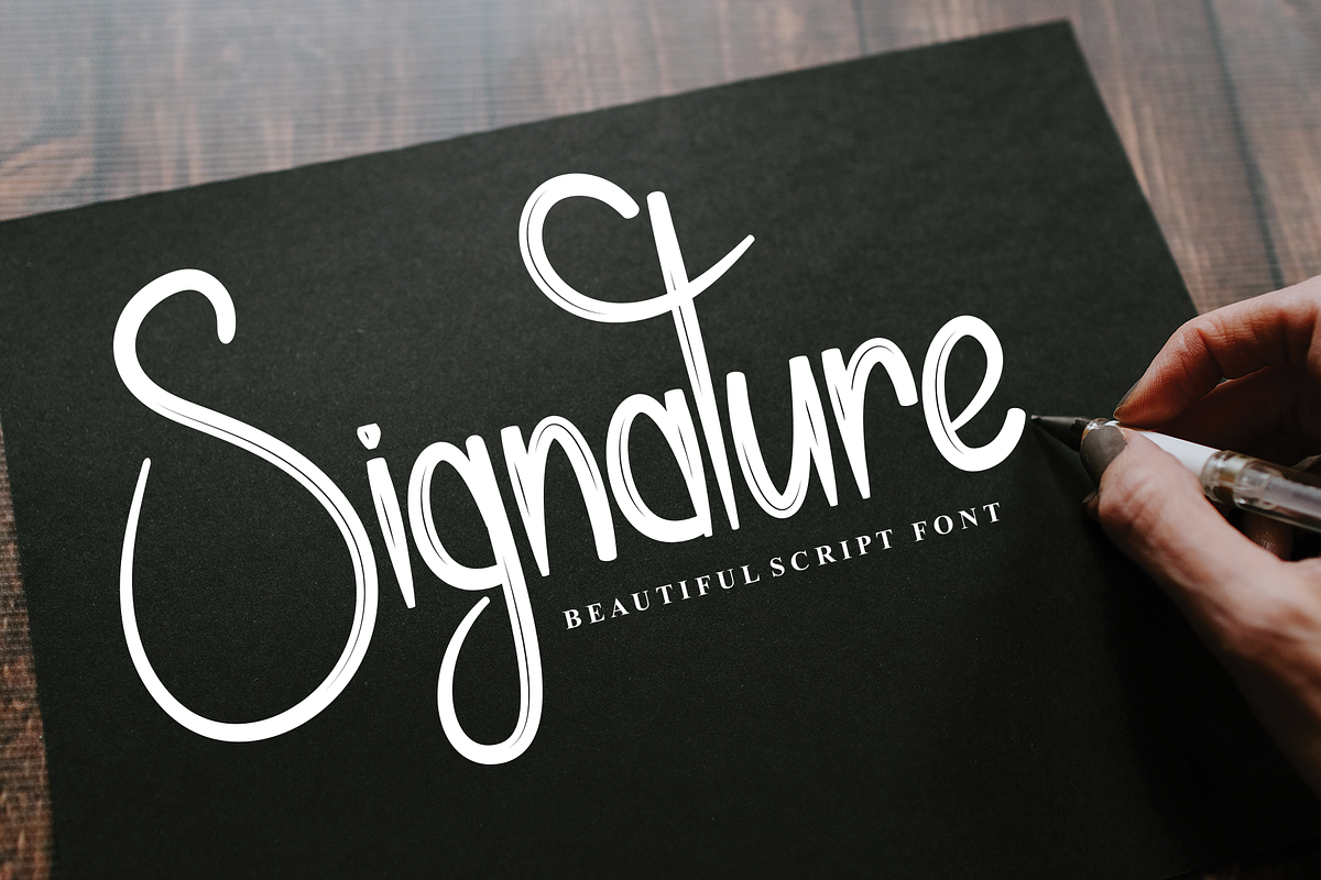 Simple Callifornia | Script Font, a Handwritten Font by Scratchones (Photo 5 of 8)