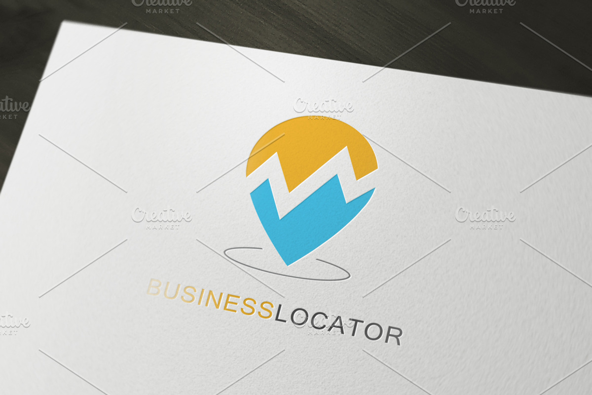 Business Locator Logo Template, a Branding & Logo Template by UltraDesigns (Photo 3 of 3)