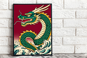 Dragon Legends – Ukiyo-e Japanese, a Decorative Illustration by Vandy Fullum (Thumbnail 5 of 5)
