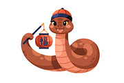 Cute snakes, Chinese New Year mascot, an Animal Illustration by Good Studio (Thumbnail 3 of 16)