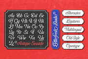 Antique Seaside, a Script Font by Letter Fresh (Thumbnail 10 of 13)