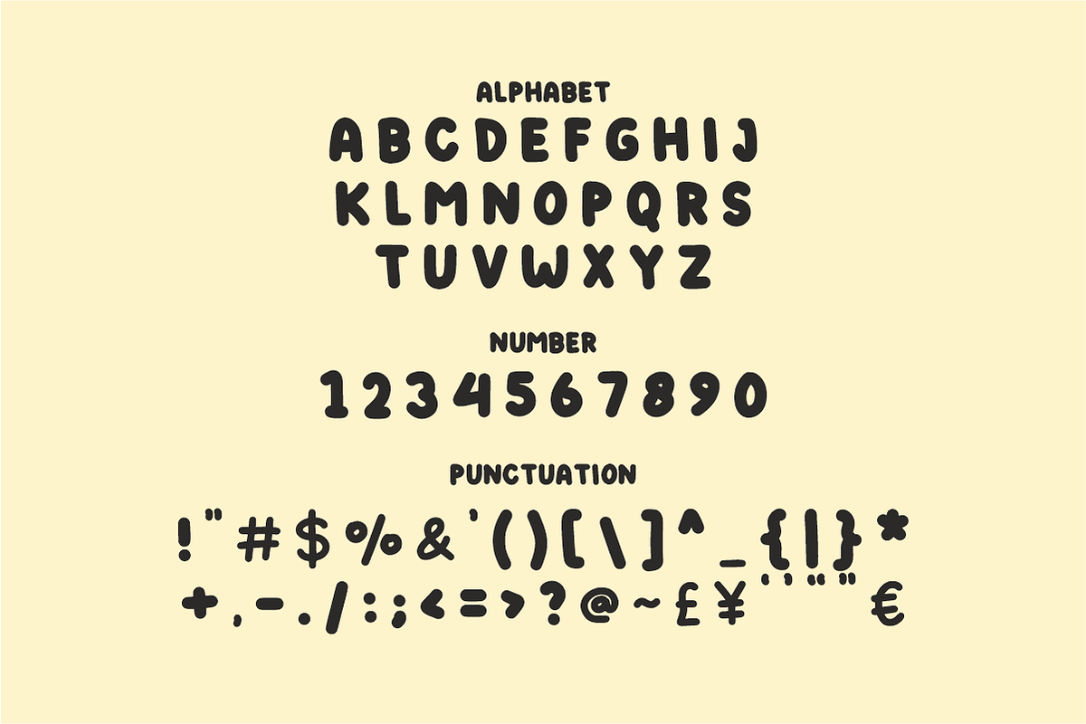 Bubble Picnic - Cute Bubble Font, a Handwritten Font by KiddoGlyphs Studio (Photo 4 of 5)