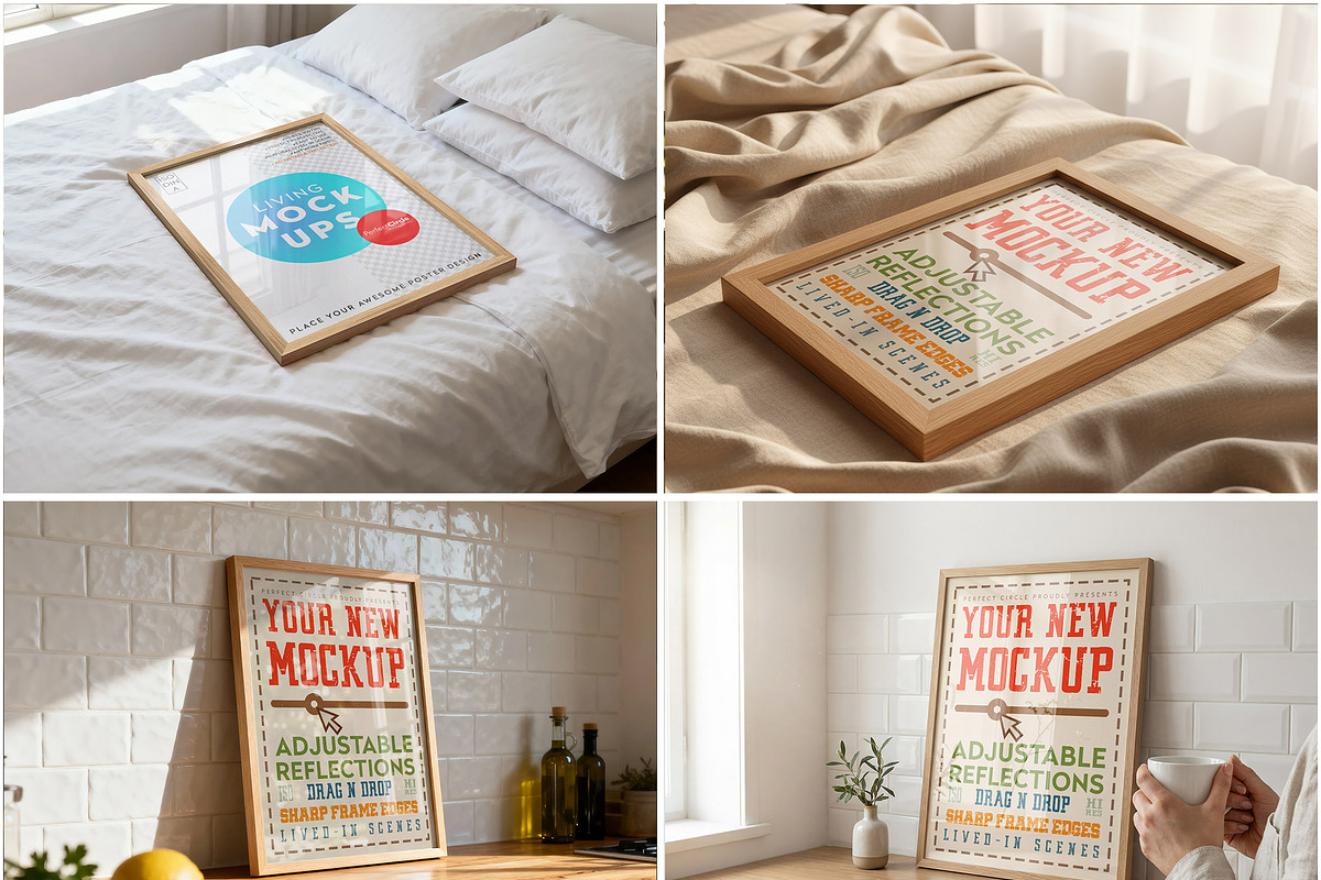 62 Poster Frame Mockup Bundle, a Mockup by DesignRocket (Photo 2 of 14)