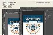 Folk Art Mother's Day Flyer Template, a Flyer Template by Hole Hope Design (Thumbnail 4 of 5)