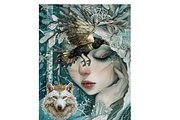 ICY QUEEN WINTER JUNK JOURNAL PAGES, a Person Illustration by Daring Digies (Thumbnail 6 of 6)