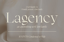 Lagency - Elegant Serif | 10 Fonts