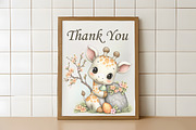 Boho Easter Floral Animals Clipart, an Animal Illustration by RobertsArt (Thumbnail 5 of 6)