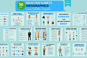 Health & Fitness Bundle -Canva Posts, a Social Media Template by Viral Content Design (Thumbnail 8 of 19)