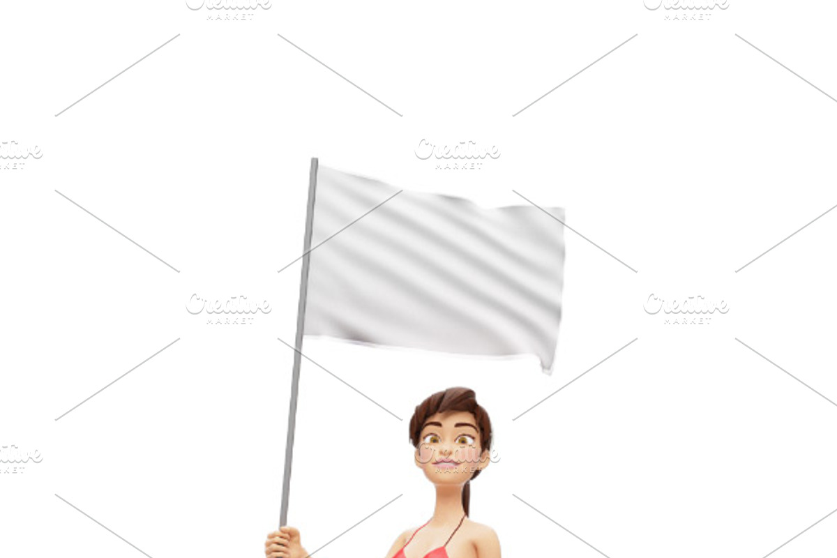 35 Promo Mock-Ups w/ Swimsuit Jenny, an iPad Mockup by Oleg Ribar (Photo 29 of 30)