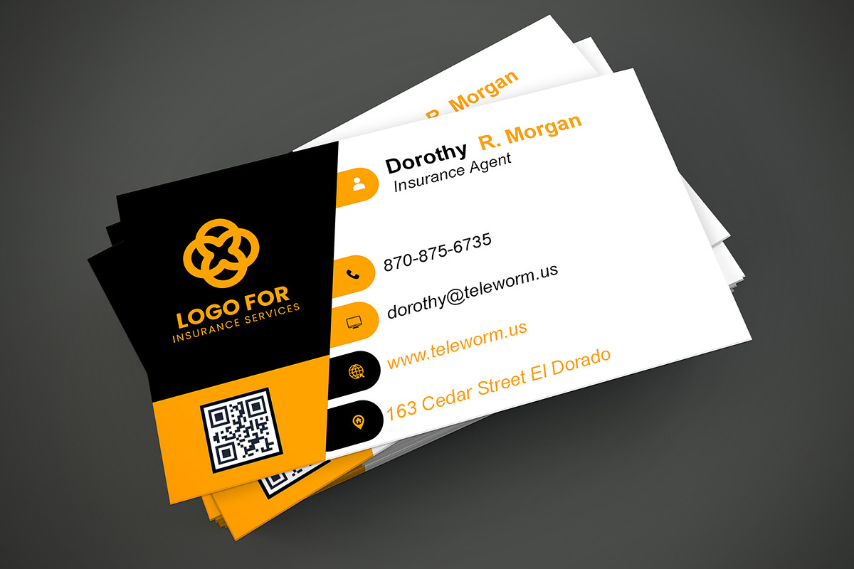 Team Member Business Card PSD preview 2