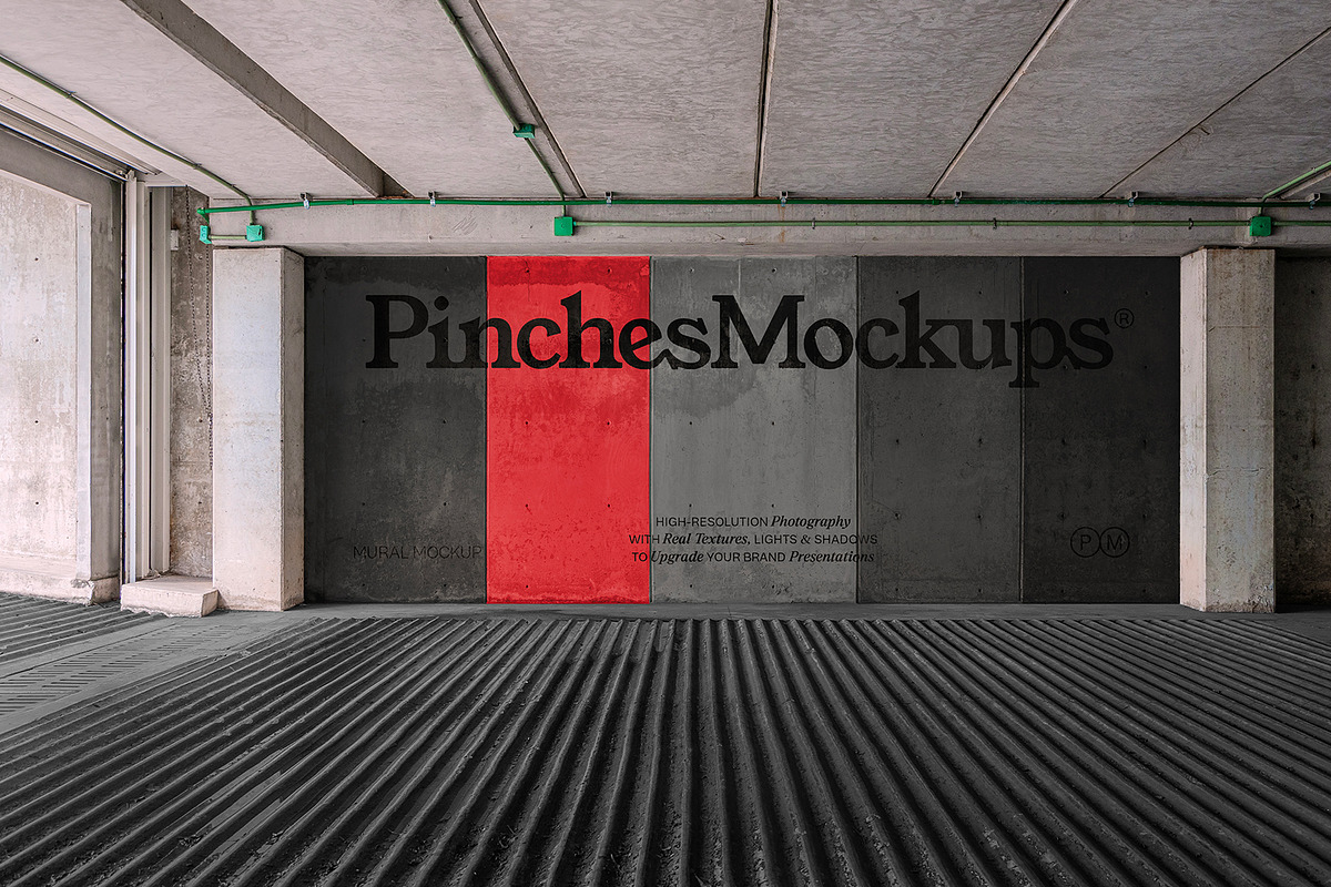 Wall Mockup PM WL01, a Mockup by PinchesMockups© (Photo 6 of 6)