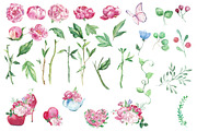 Romantic bouquet watercolor set, an Illustration by DollyPotterson (Thumbnail 3 of 8)