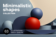 Minimalistic shapes. 63 images, a Decorative Illustration by Handmadefont (Thumbnail 1 of 13)