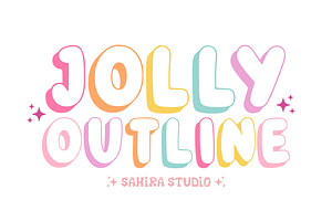 Jolly Outline - Playful Display Font