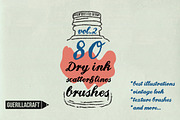 Dry ink brushes VOL.2 scatter&lines, a Brush Add-On by Guerillacraft (Thumbnail 1 of 5)