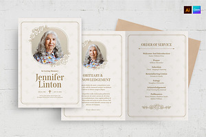 Funeral Program Template, a Flyer Template by BrandPacks