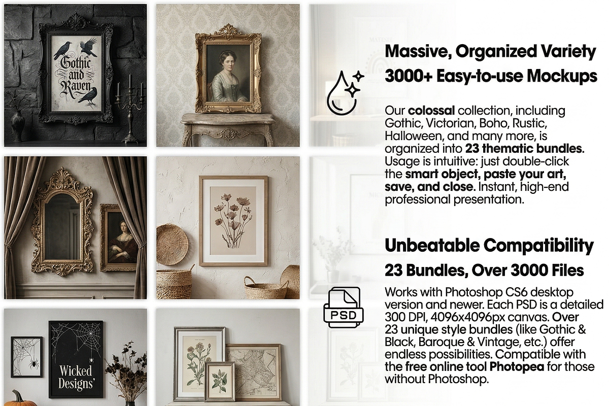 3000+ Lifetime Frame Mockup Bundle, a Mockup by StormDigitalArt (Photo 9 of 9)