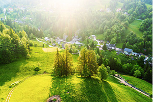 Calm idyllic village in Slovenian, a Nature Photo by Nature and travel
