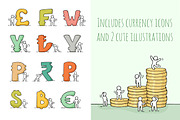 Cartoon financial icons with people, an Icon by Sapunkele (Thumbnail 2 of 3)