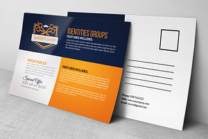 Barber Shop Postcard Template