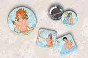 12 Zodiac Men Hand Drawn Collection, a Healthcare Illustration by ennona_art (Thumbnail 8 of 11)
