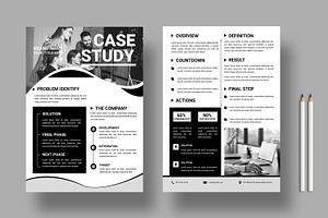 Black and White Business Case Study, a Stationery Template by MightyDesign