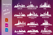 Germany Cities, an Illustration by Yulia (Thumbnail 1 of 4)