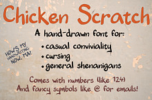Chicken Scratch — A hand-drawn font